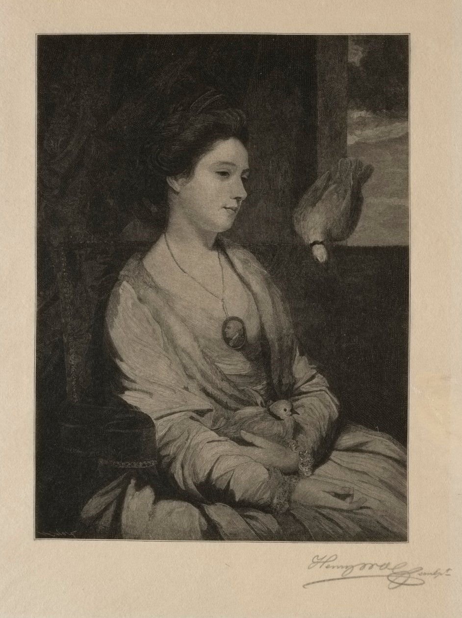 Fille aux colombes - Henry Wolf
