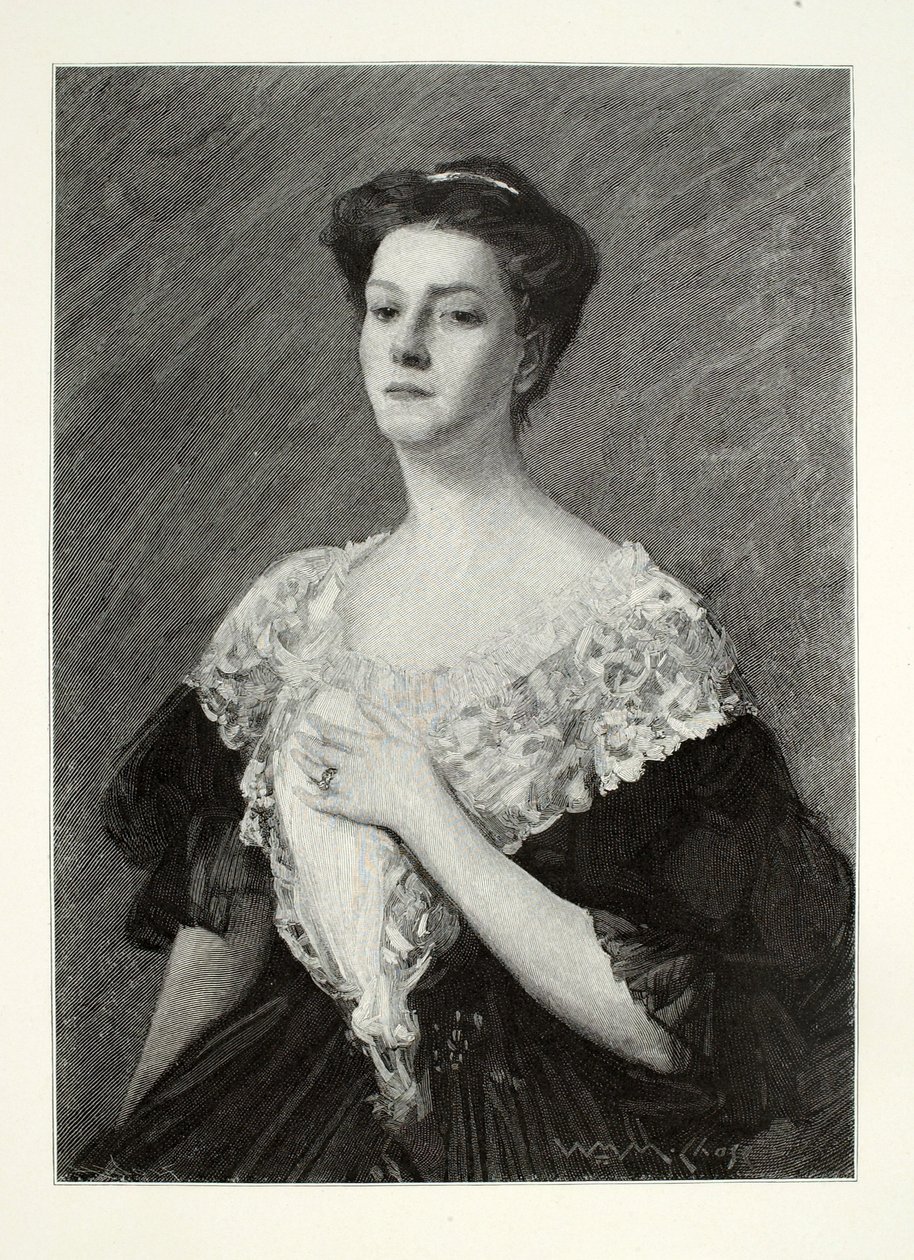 Portrait de femme - Henry Wolf