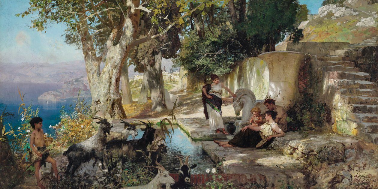 À la fontaine - Henryk Siemiradzki