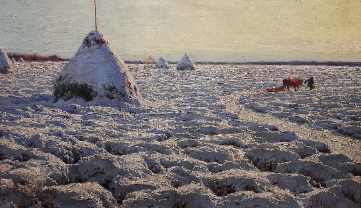 Marais lituaniens sous la neige. - Henryk Weyssenhoff