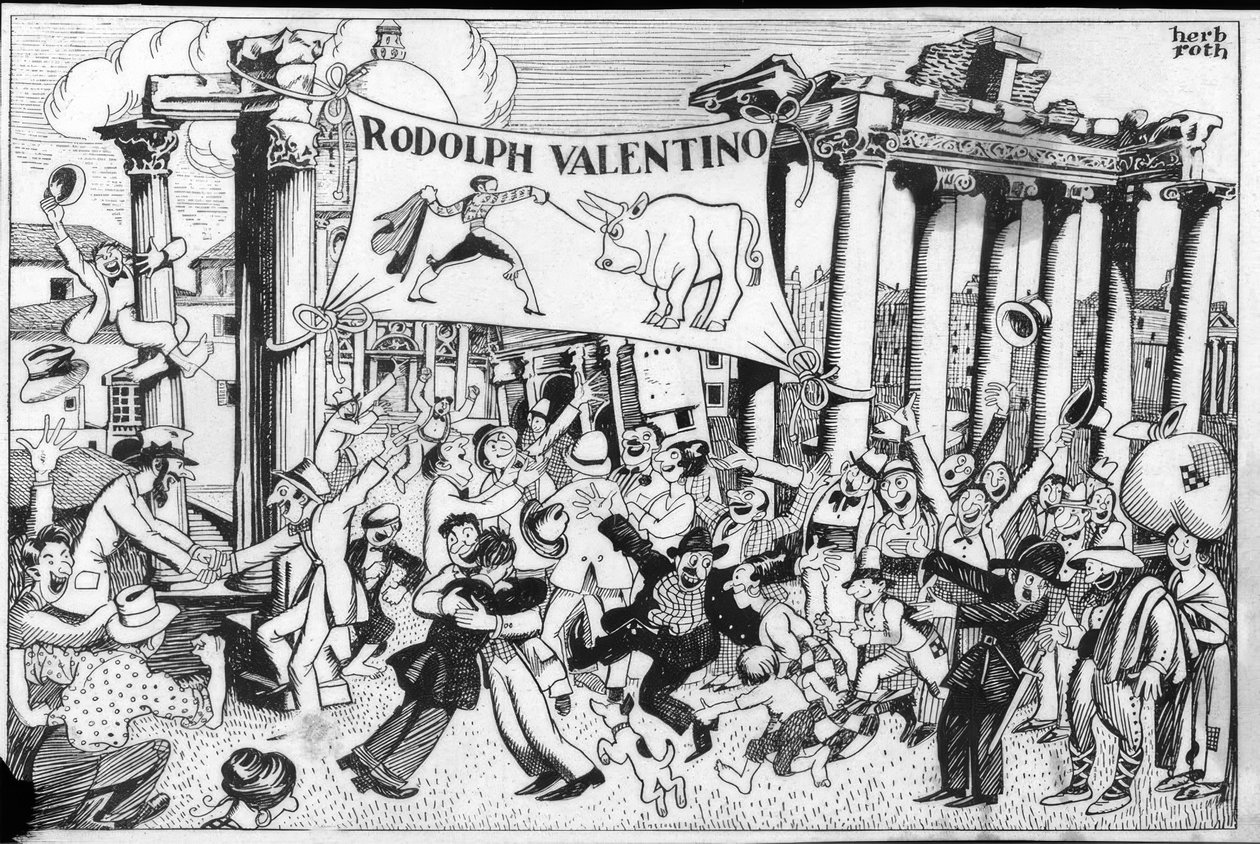 Arrivée de Rudolph Valentino - Herb Roth