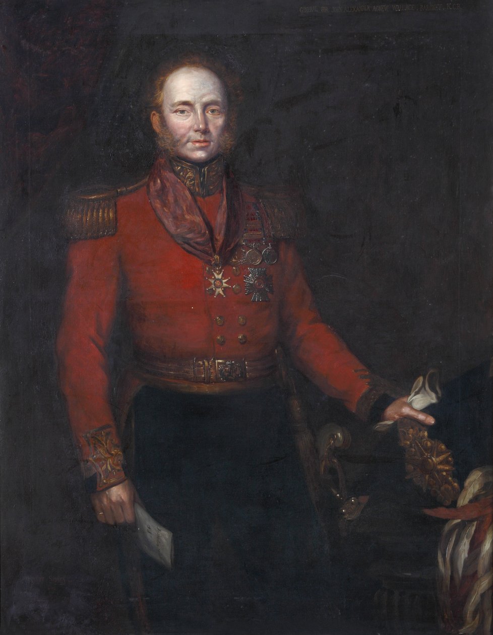 Major-Général John Alexander Dunlop Agnew Wallace, vers 1829 - Herbert Sidney