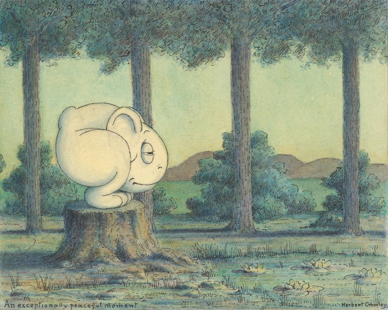 Un moment exceptionnellement paisible, vers 1910 - Herbert E. Crowley