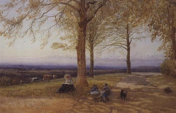 Mère et enfant dans le paysage - Herbert Menzies Marshall