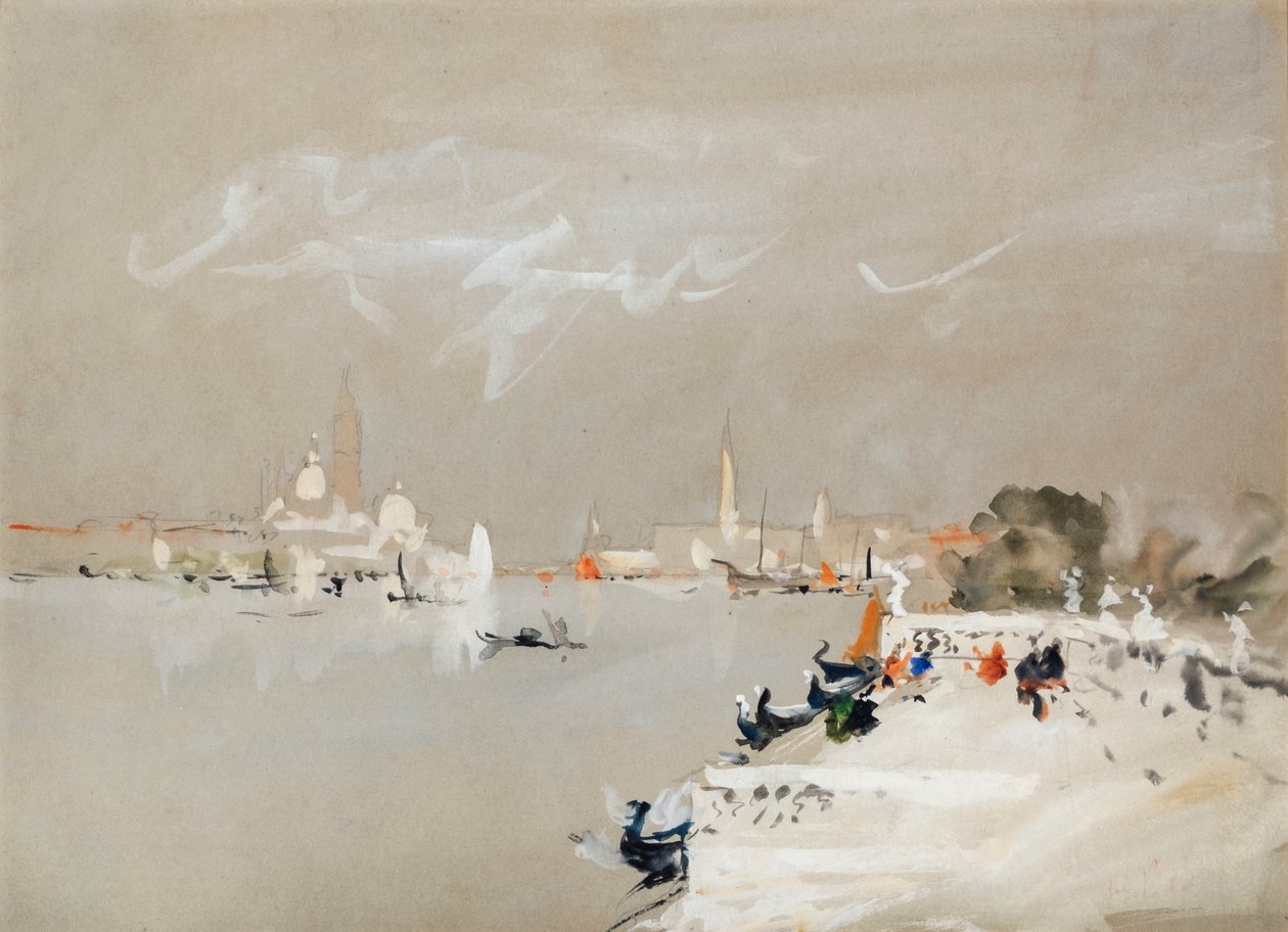 À travers la lagune, Venise - Hercules Brabazon Brabazon
