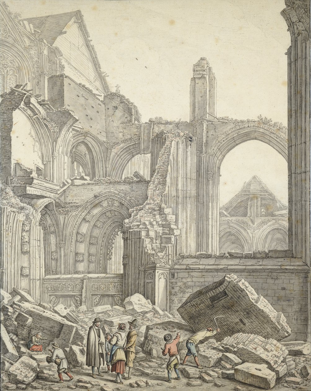 Cathédrale en ruines - Herman Saftleven