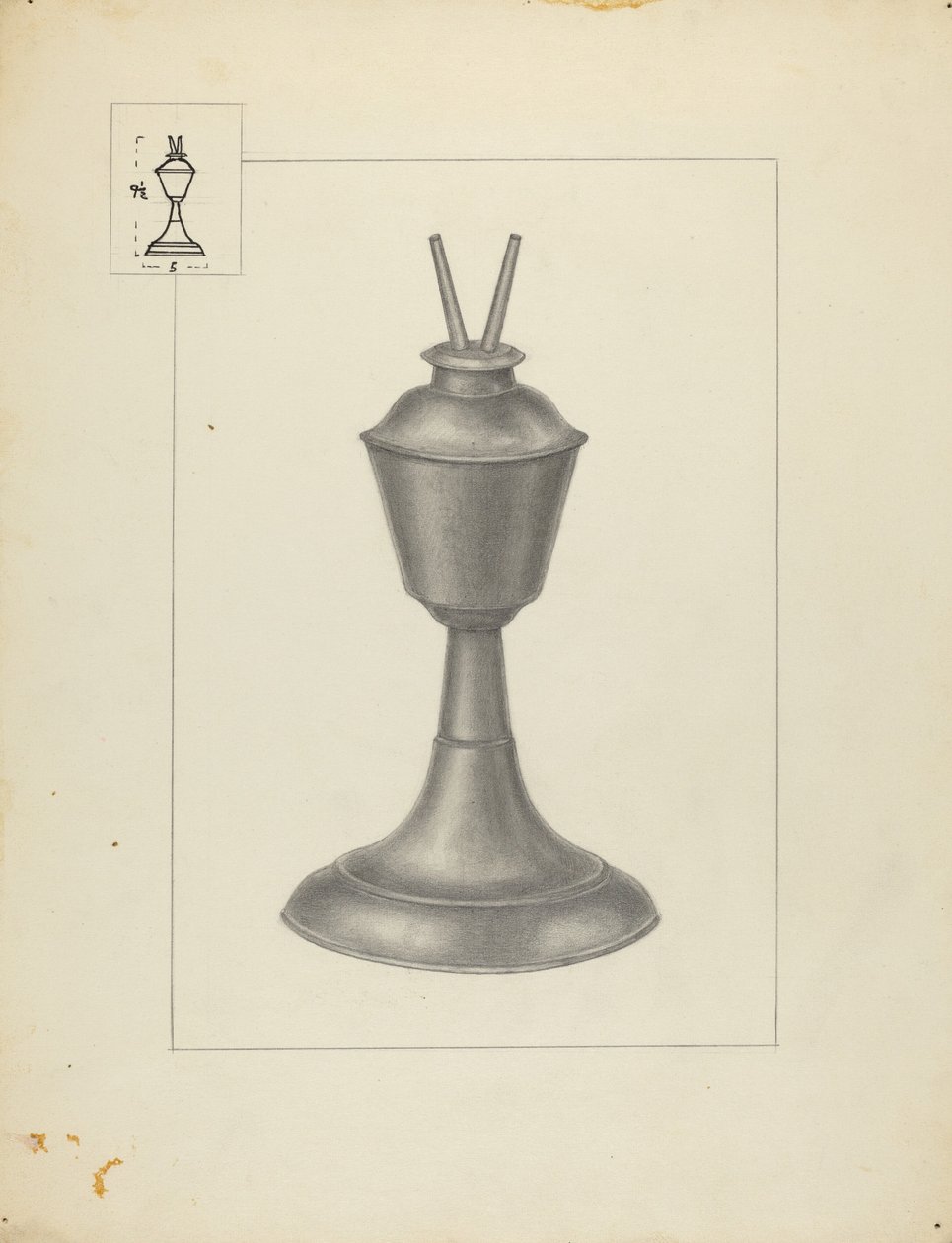 Lampe à camphène - Herman Bader