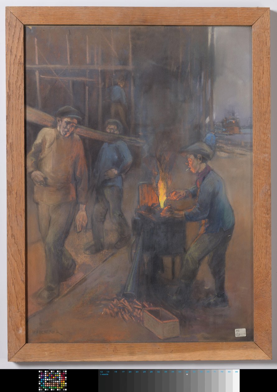 Le rivetage incandescent dans un chantier naval - Herman Heijenbrock