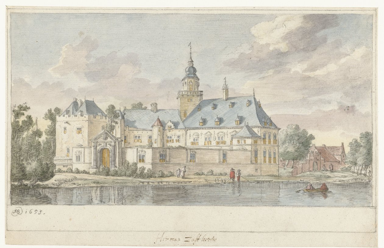 Vue du château de Nijenrode - Herman Saftleven