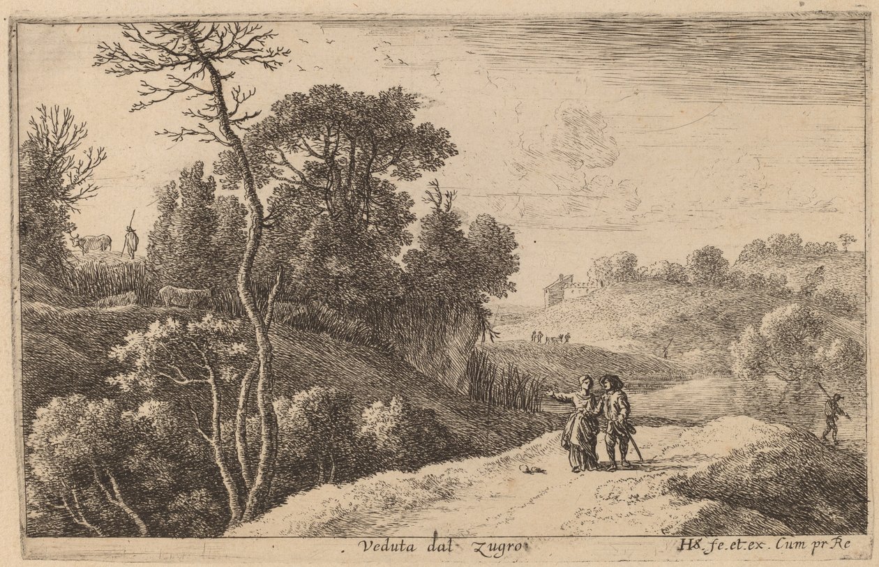 Première vue de Zugro - Herman van Swanevelt