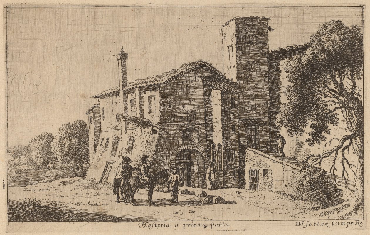 Auberge à la Prima Porta - Herman van Swanevelt