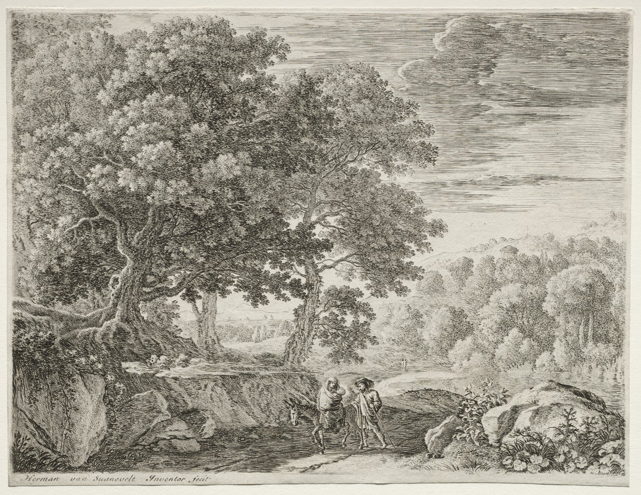 La Fuite en Égypte - Herman van Swanevelt