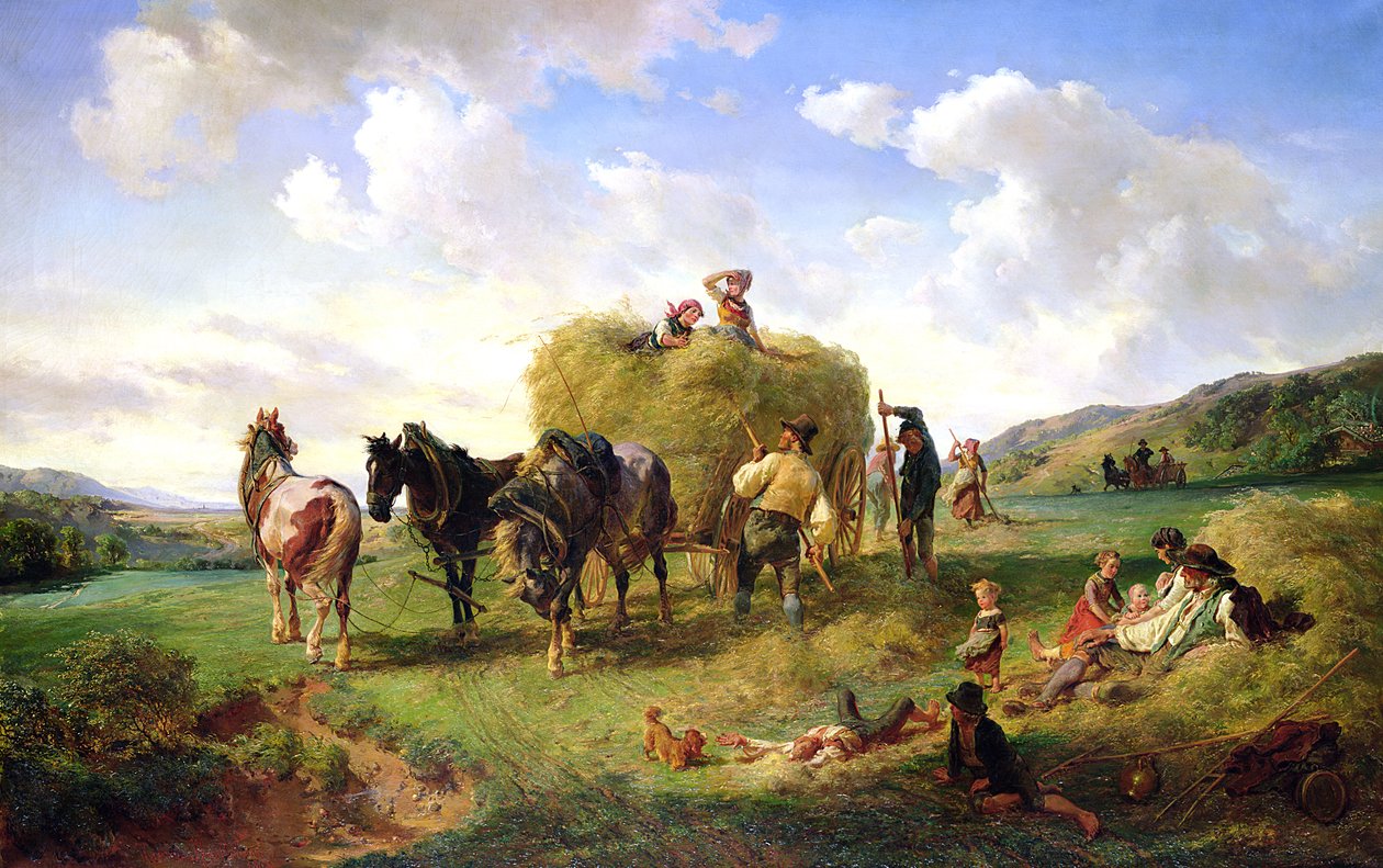 La Récolte du foin, 1869 - Hermann Kauffmann