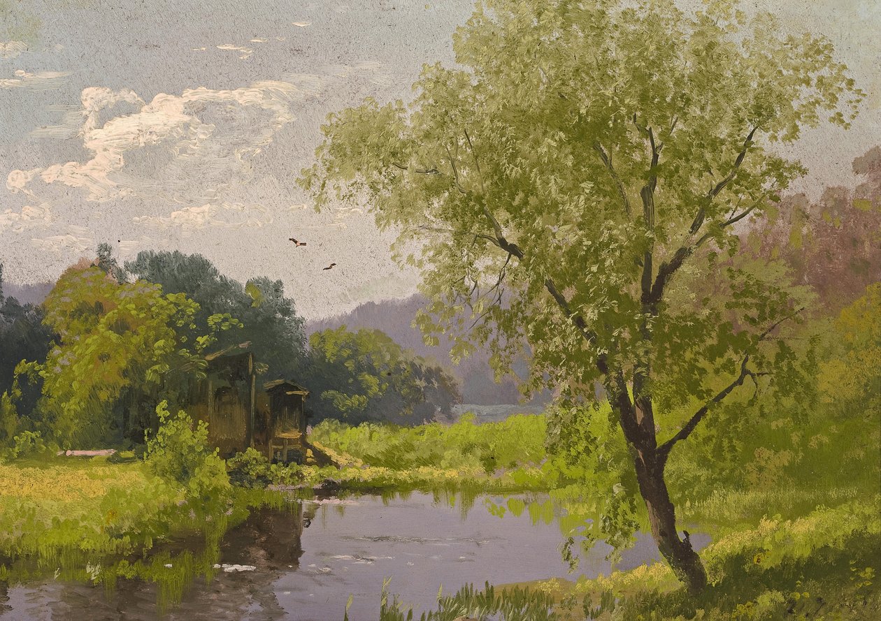 Vieux moulin - Hermann Ottomar Herzog