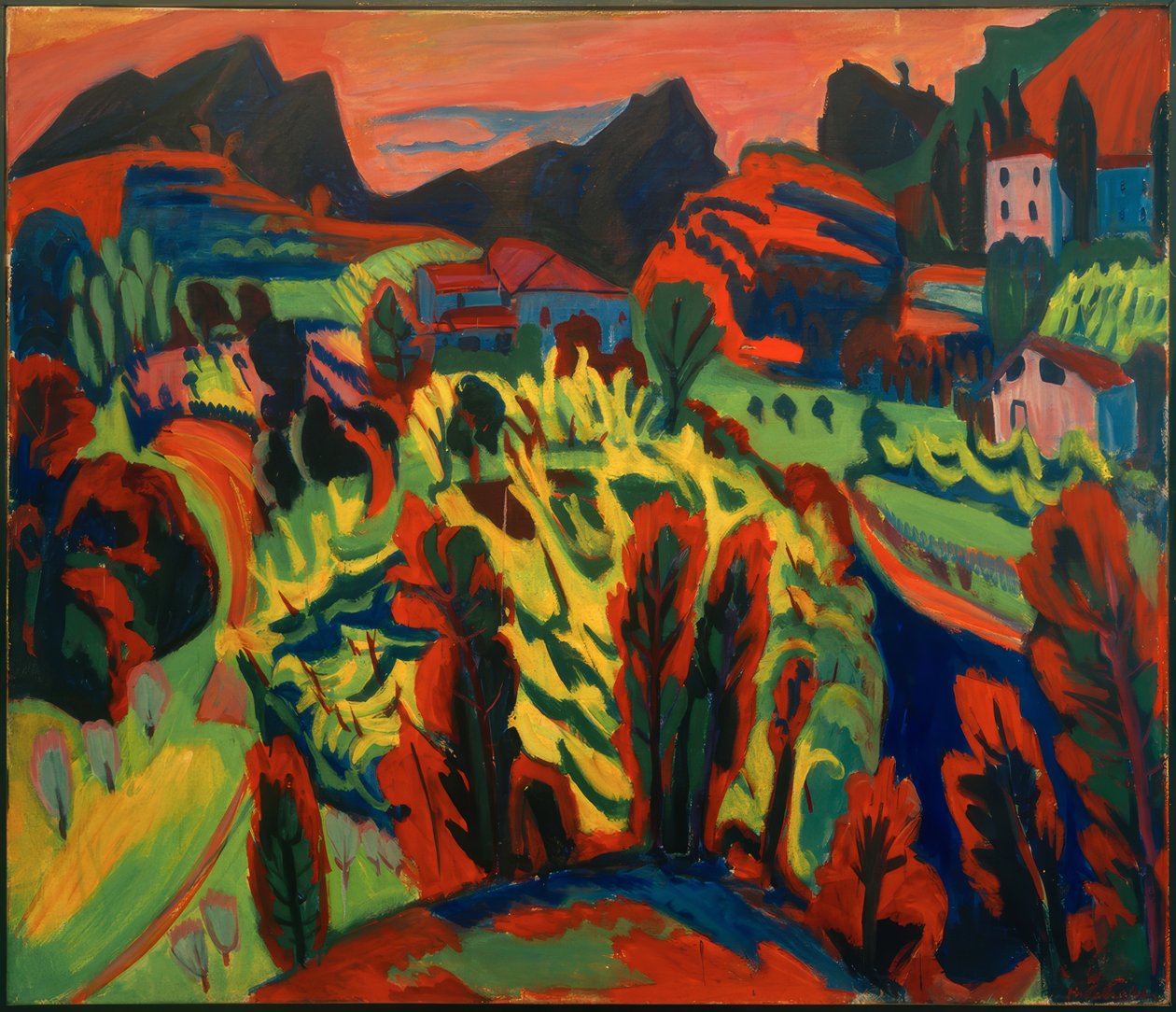 Paysage montagneux tessinois - Hermann Scherer