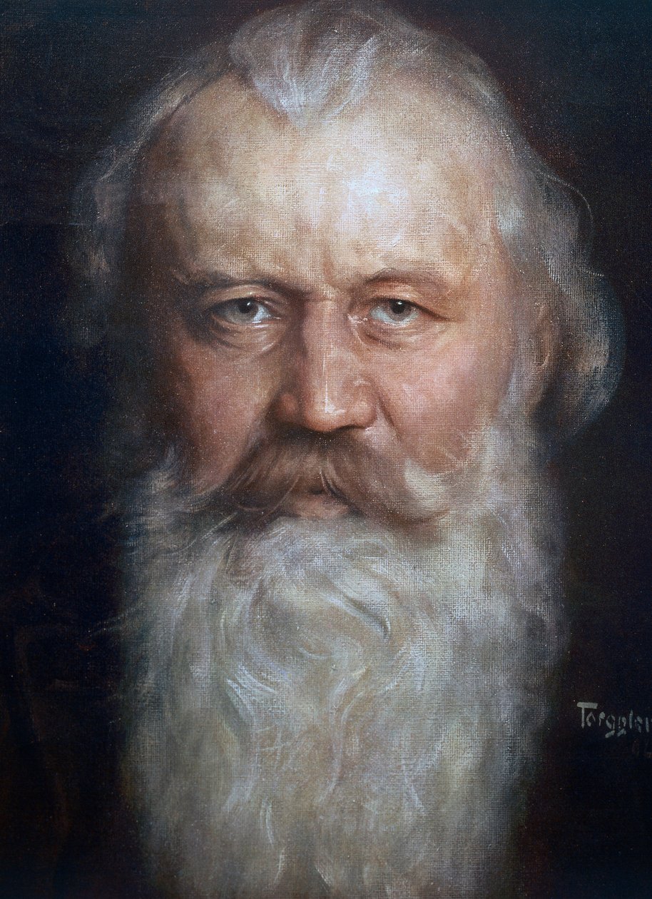 Portrait de Johannes Brahms - Hermann Torggler