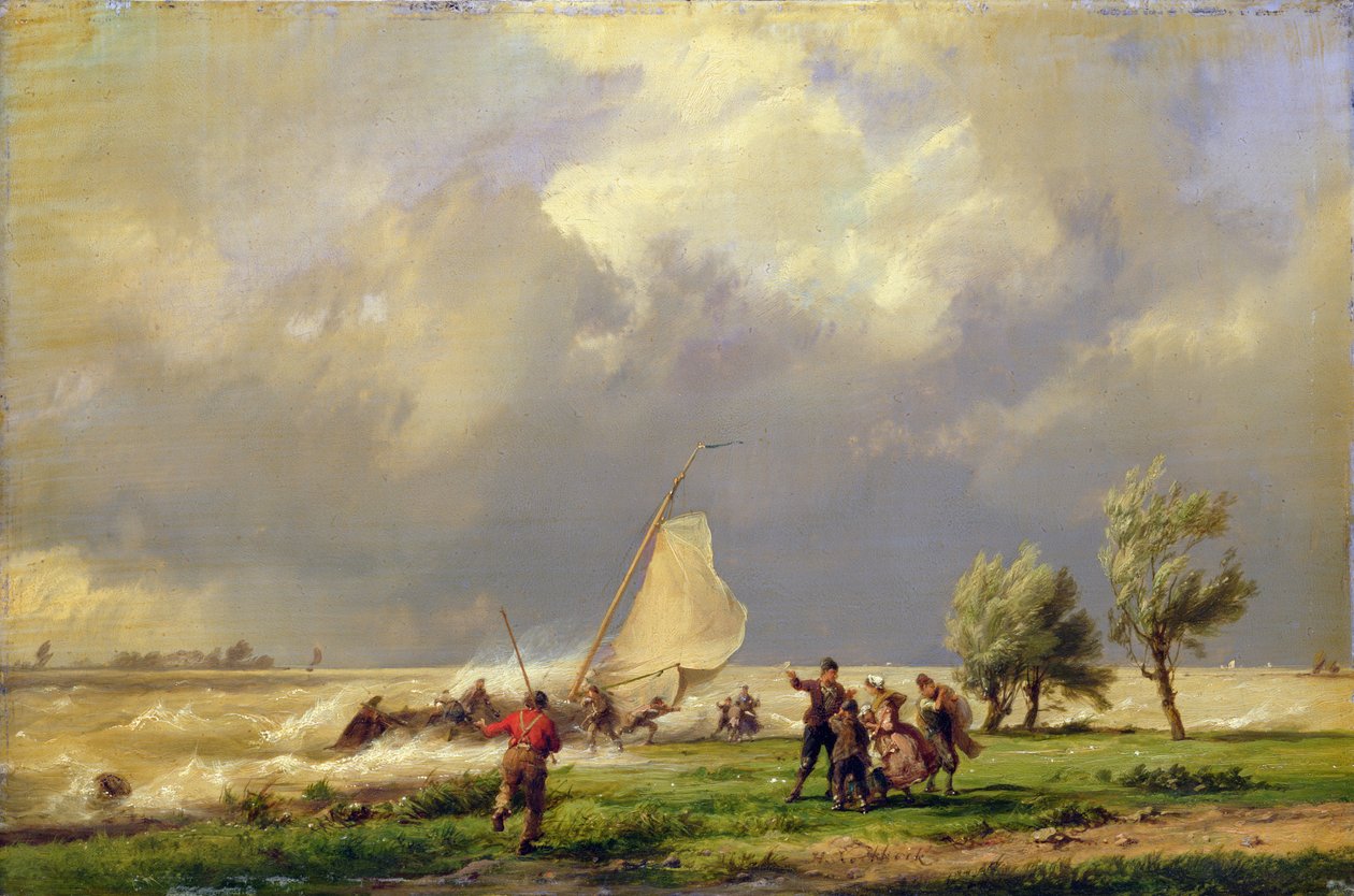 Le Naufrage - Johannes Hermann Barend Koekkoek