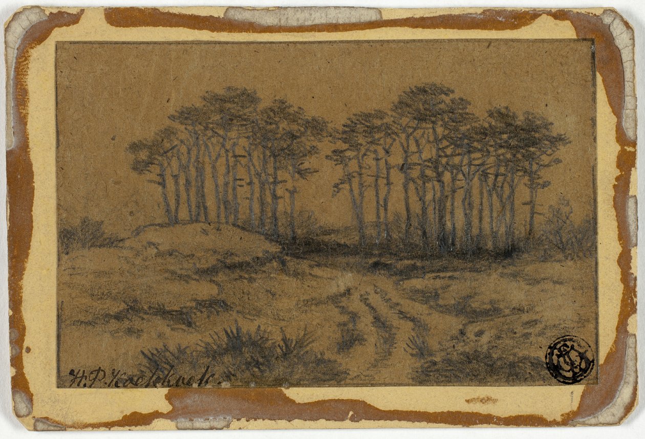 Chemin à travers les arbres - Hermanus Koekkoek