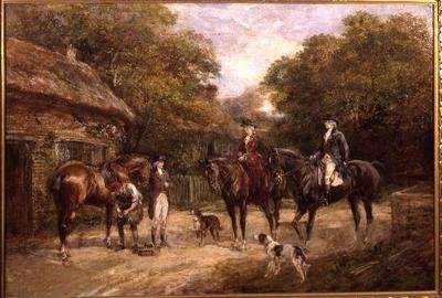 Arrêt chez le forgeron - Heywood Hardy
