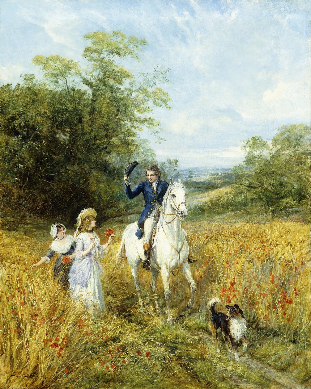 La promenade matinale - Heywood Hardy