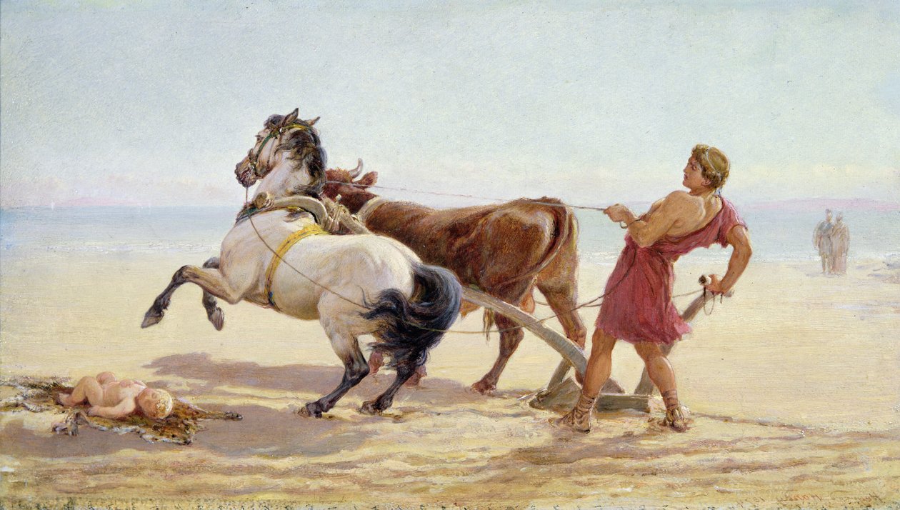 Ulysse laboure les sables de la mer - Heywood Hardy