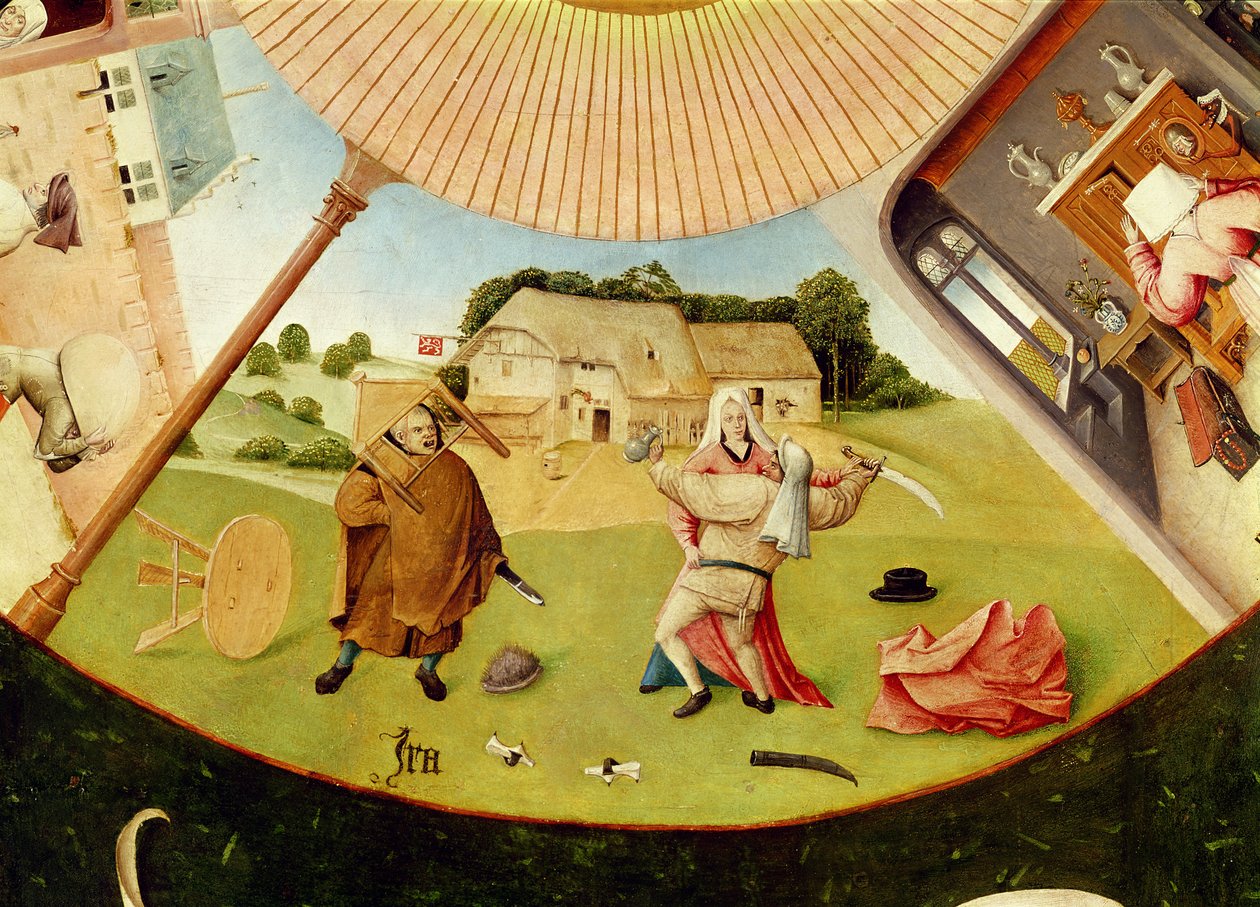 Colère, détail de la Table des Sept Péchés Capitaux et des Quatre Dernières Choses - Hieronymus Bosch