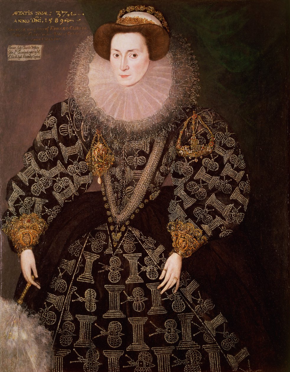 Frances Clinton, Lady Chandos (1552-1623), 1589 - Hieronymus Custodis