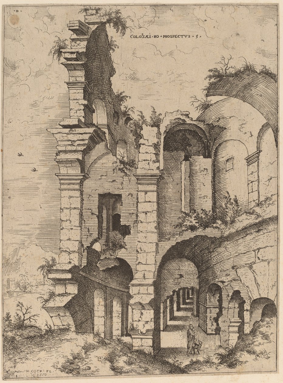 Cinquième vue du Colisée - Hieronymus Cock