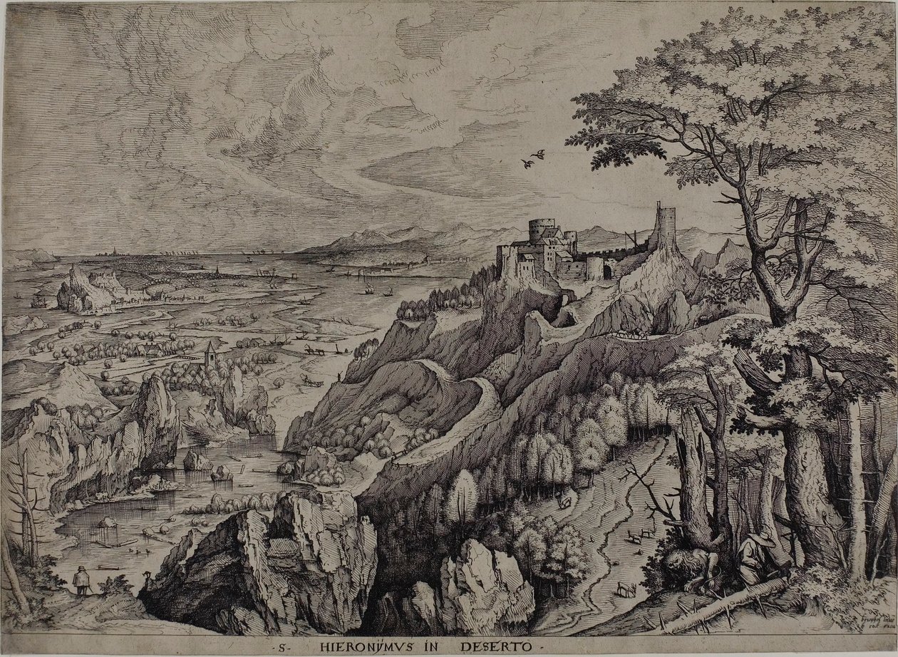 Saint Jérôme dans le désert - Hieronymus Cock