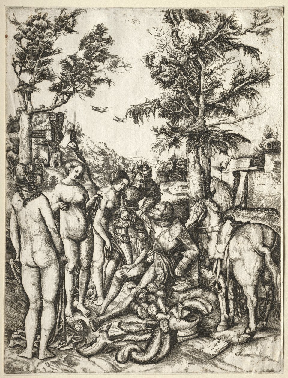 Le jugement de Pâris - Hieronymus Hopfer