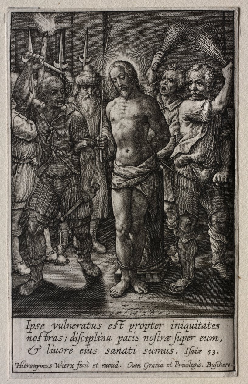 La Passion : La Flagellation - Hieronymus Wierix