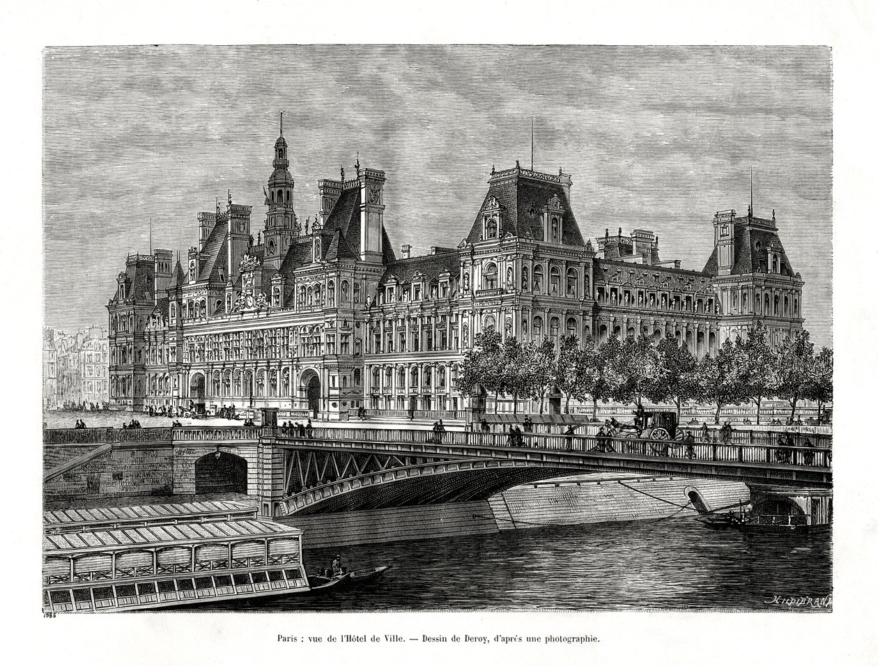 Hôtel de Ville, Paris, France, 1886 - Hildibrand