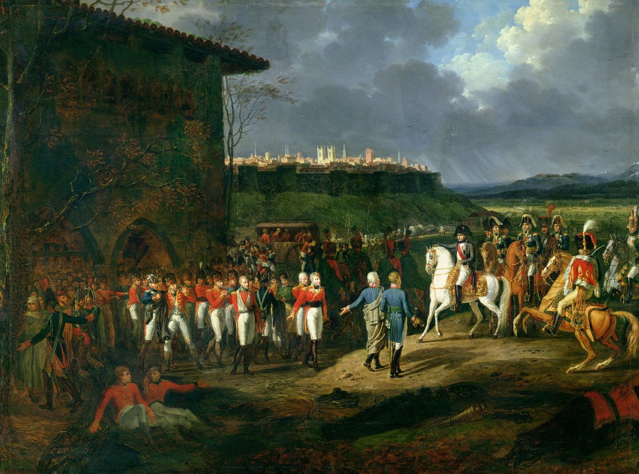 Les prisonniers anglais à Astorga présentés à Napoléon Bonaparte (1769-1821) en 1809, 1810 - Hippolyte Lecomte