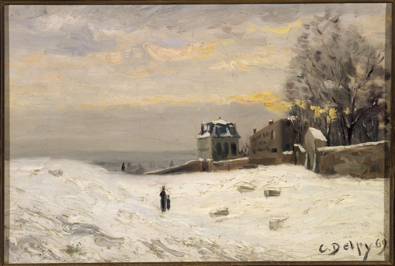 Neige à Montmartre - Hippolyte Camille Delpy