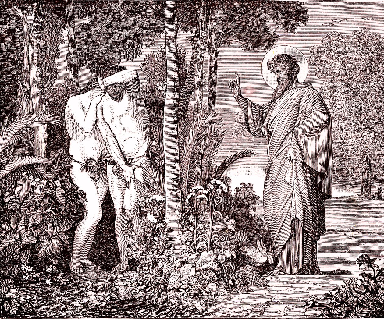 Adam et Ève - Hippolyte Flandrin