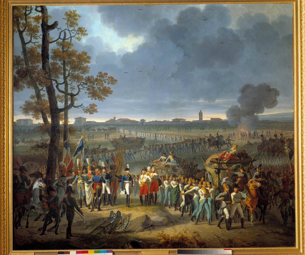 La reddition de Mantoue (2 février) - Hippolyte Lecomte