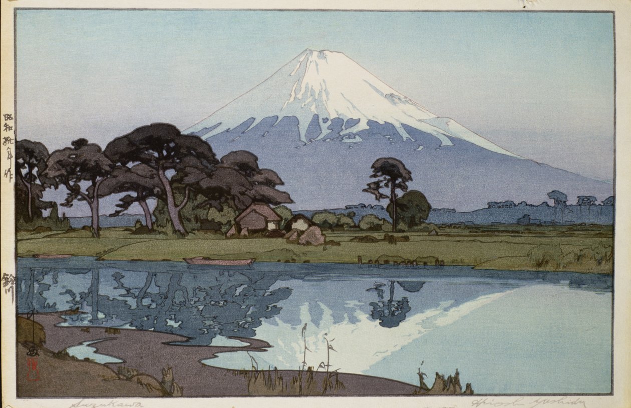 Le lac à Suzakawa - Hiroshi Yoshida