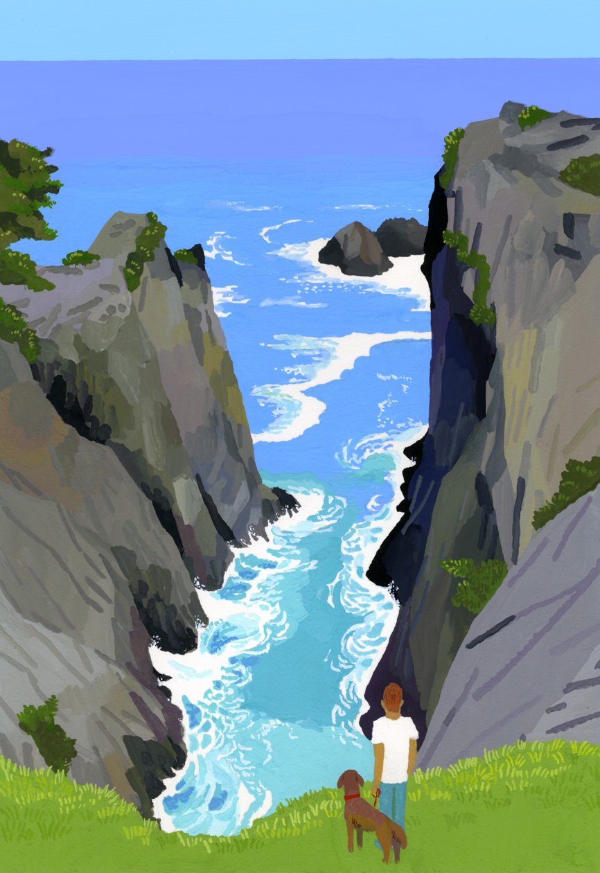 Promenade avec des chiens sur la côte des Rias - Hiroyuki Izutsu