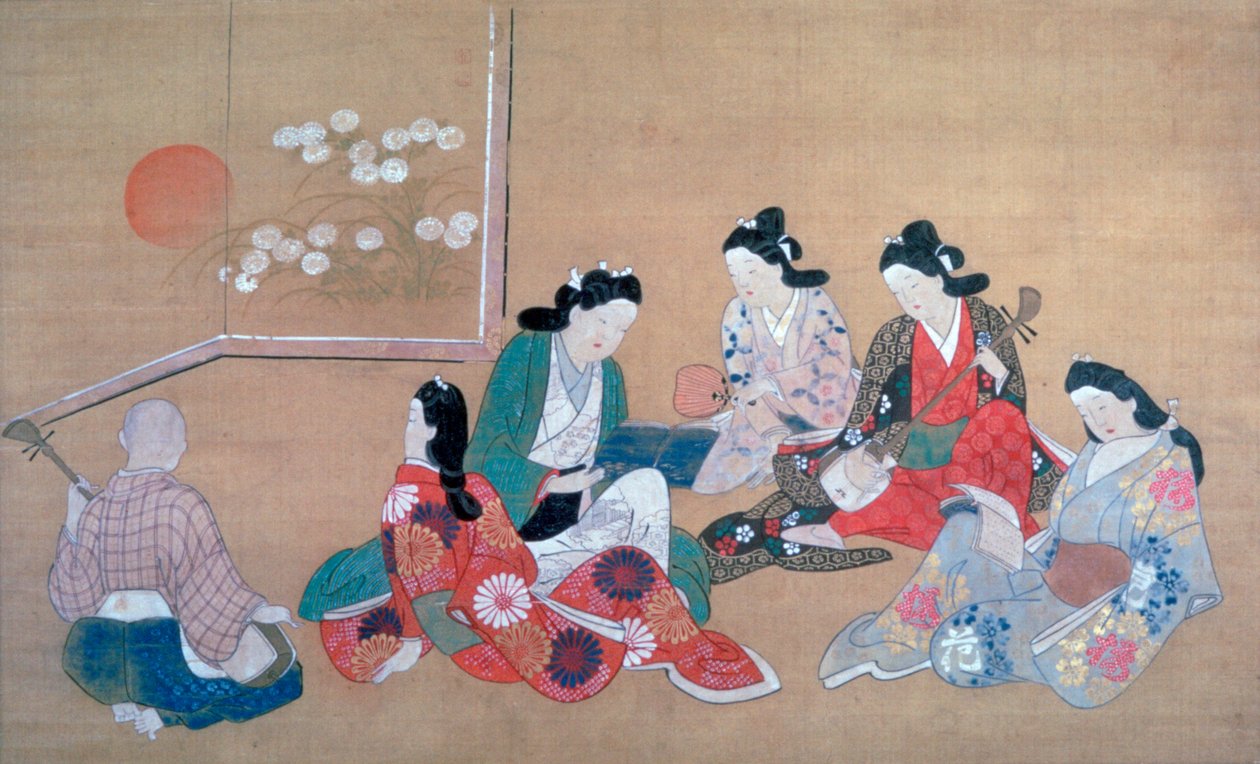 Fête musicale - Hishikawa Moronobu