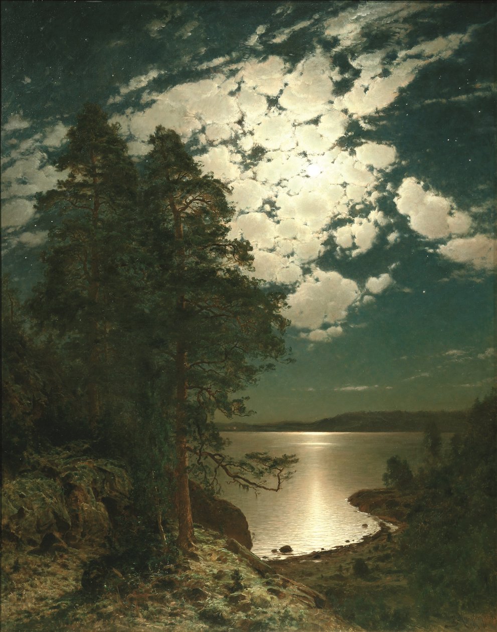 Nuit au clair de lune - Hjalmar Munsterhjelm