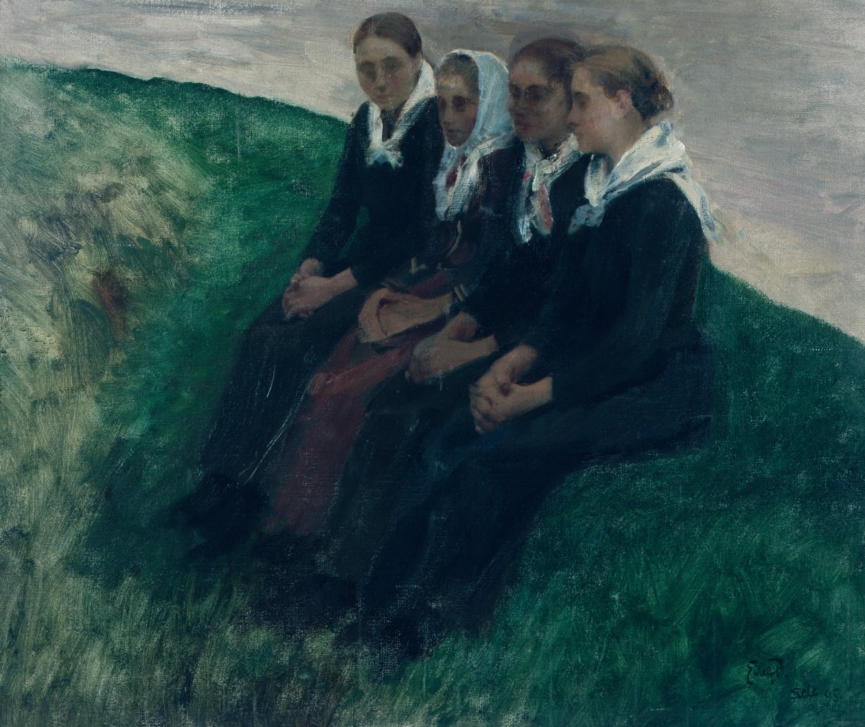 Quatre amis - Hjalmer Eilif Emanuel Peterssen