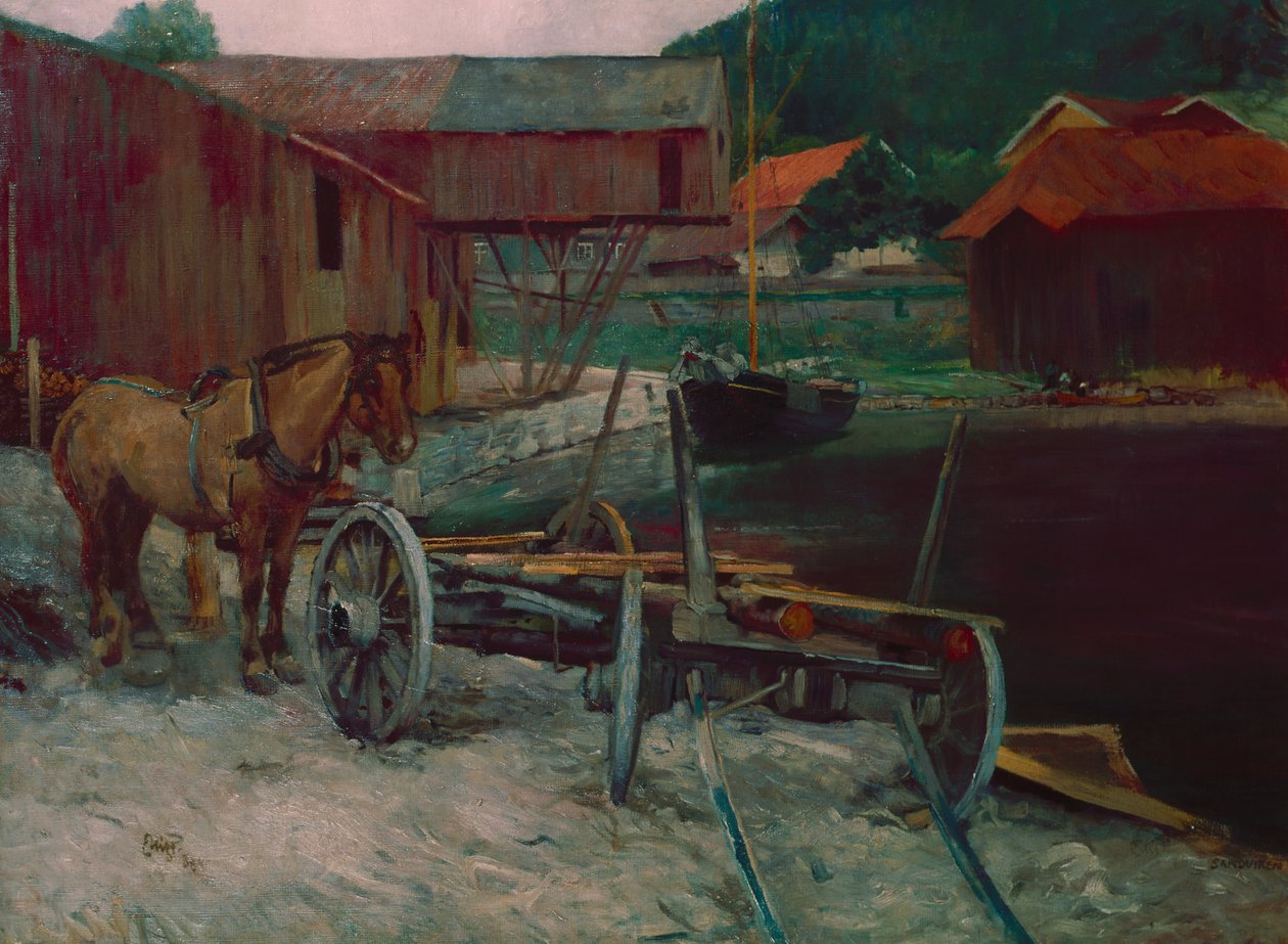 Baie de Sandvik - Hjalmer Eilif Emanuel Peterssen