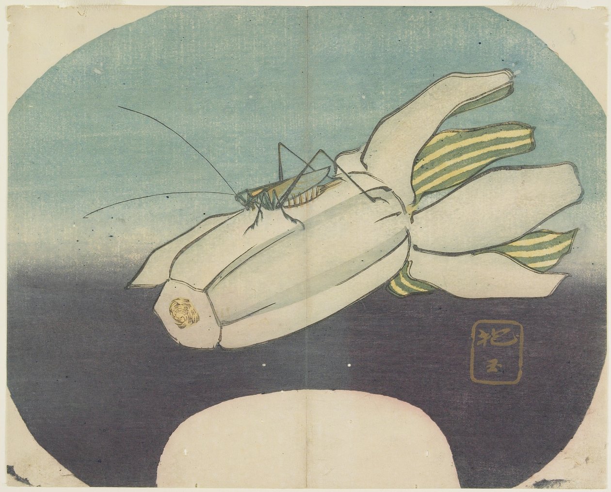 (Cricket sur une courge), c. 1830 - Hogyoku