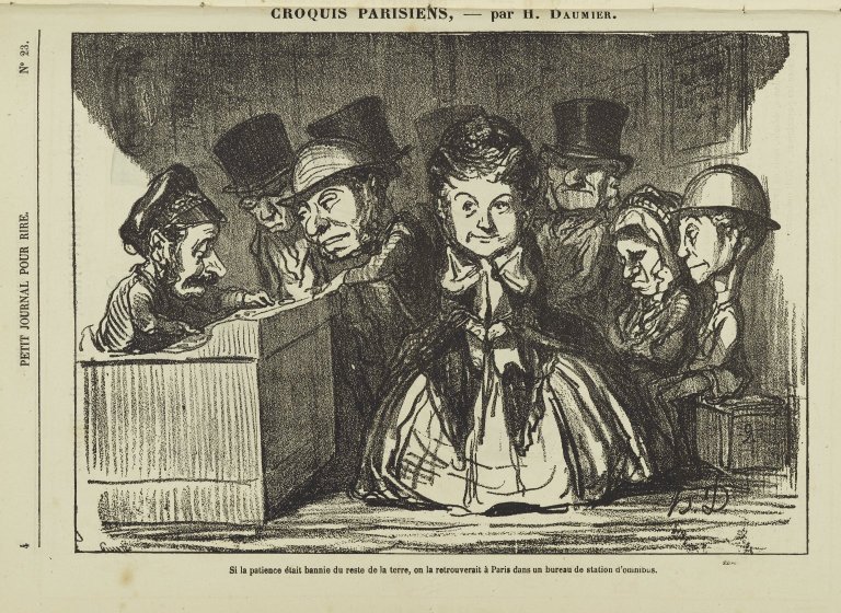 Si la Patience avait disparu dans le monde entier, on la retrouverait sûrement à une station de bus à Paris - Honoré Daumier