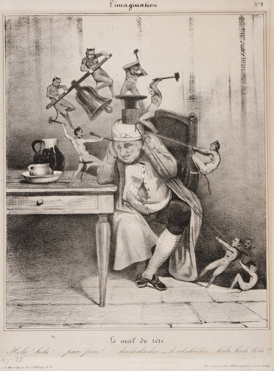 Le mal de tête, 1833 - Honoré Daumier