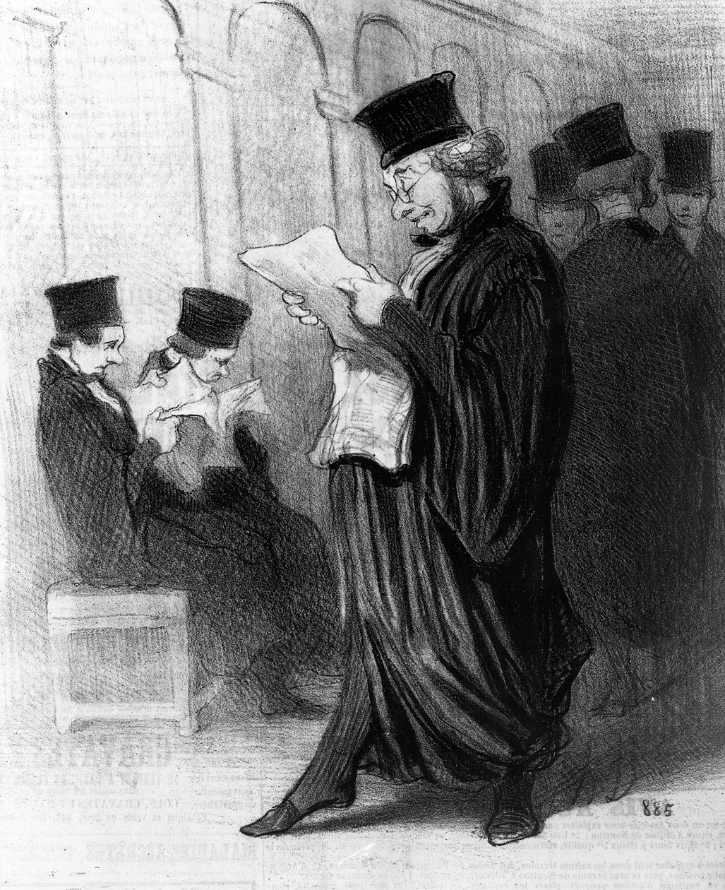 Les Gens de Justice, caricature de 