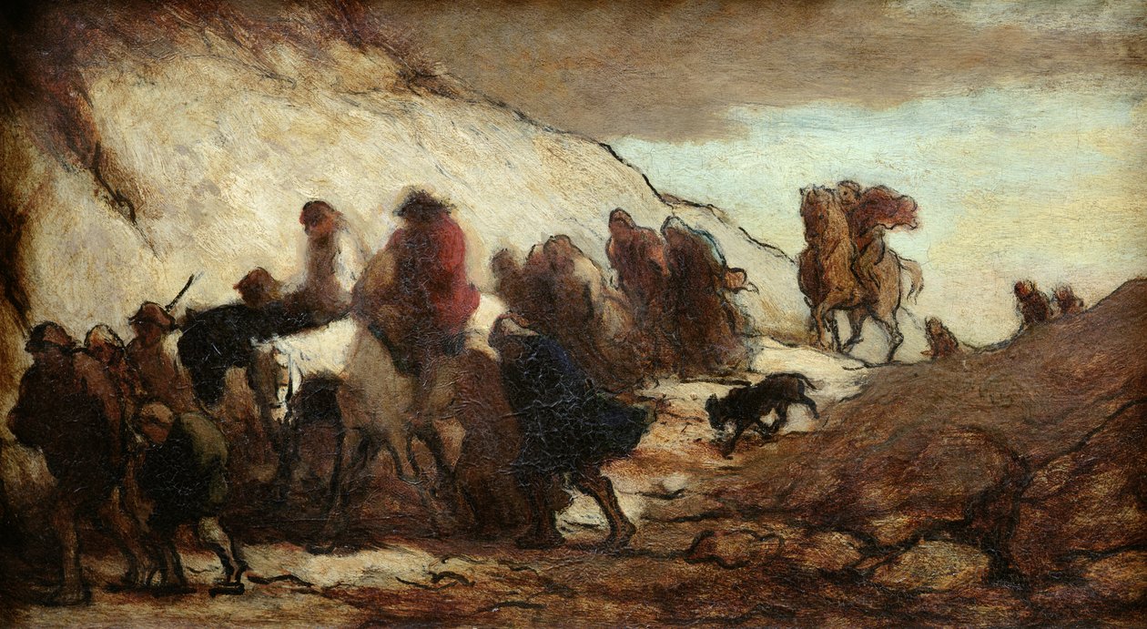 Les Fugitifs ou Les Émigrants, vers 1849-50 - Honoré Daumier