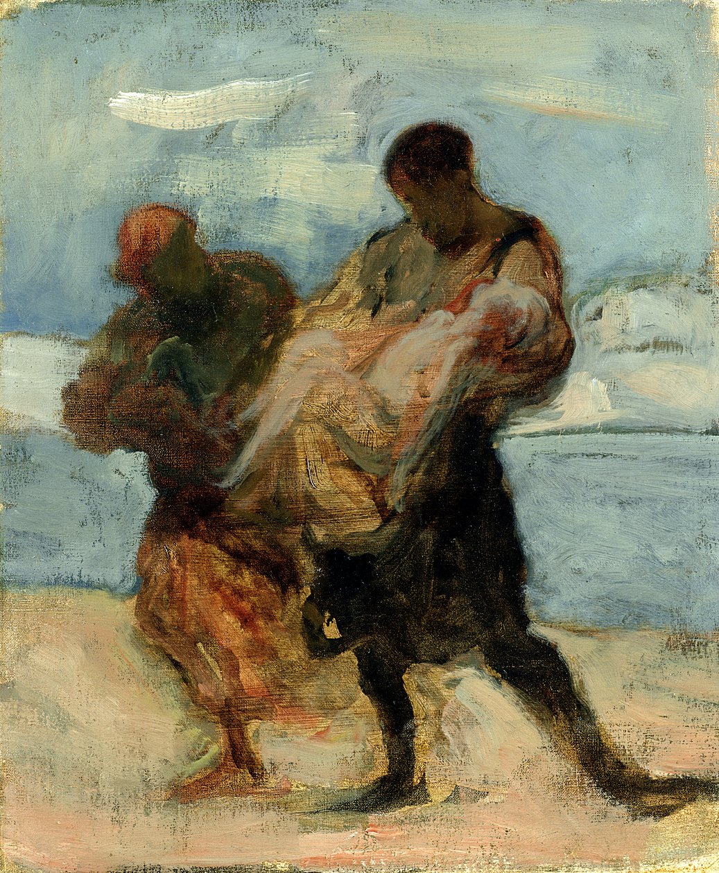 Le Sauvetage, vers 1870 - Honoré Daumier