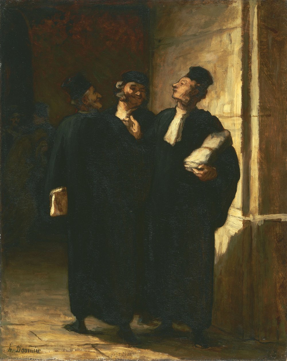 Trois avocats - Honoré Daumier