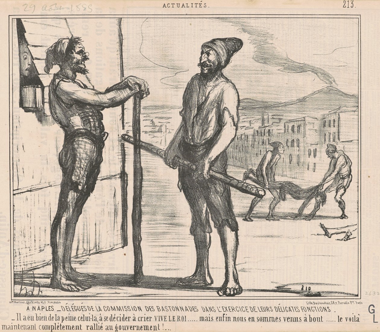 À Naples : Délégués de la commission ... - Honoré Daumier